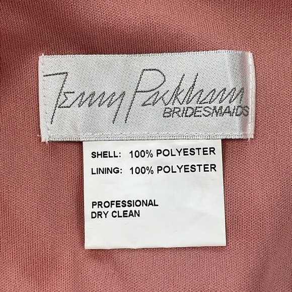 NWT Jenny Packham Ruffled Cold Shoulder Maxi Dress Flounce Overlay Desert Rose 4 - Picture 9 of 11